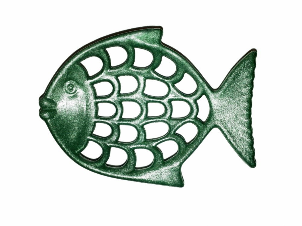 Seifenablage Fisch Flüssigholz Seifenschale grün